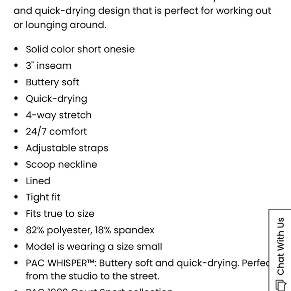 PAC 1980 PAC WHISPER Active Speedwalker Short Onesie XS - Picture 4 of 4